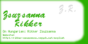 zsuzsanna rikker business card